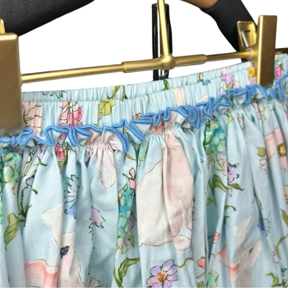 LIKE NEW Pink Chicken Gianna Skirt In Botanical Bunnies - Picture 7 of 10